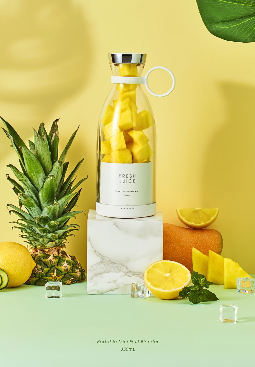 Blender Portabil Electric Wireless Mini - Storcător Fructe 350ml