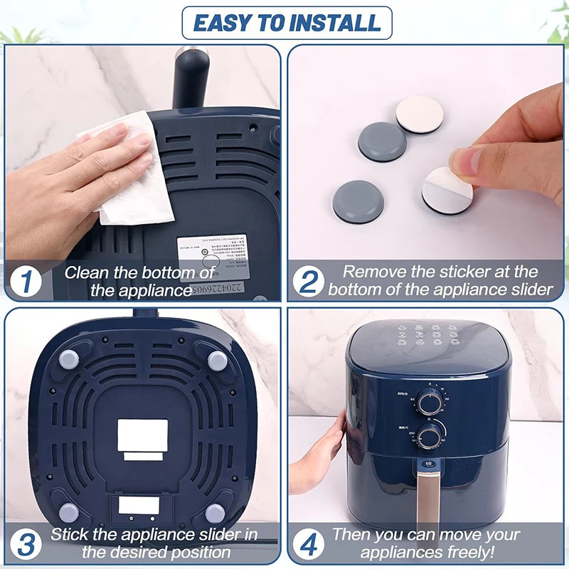 Glisoare Electrocasnice Bucătărie - Set 12 buc PTFE Adezive