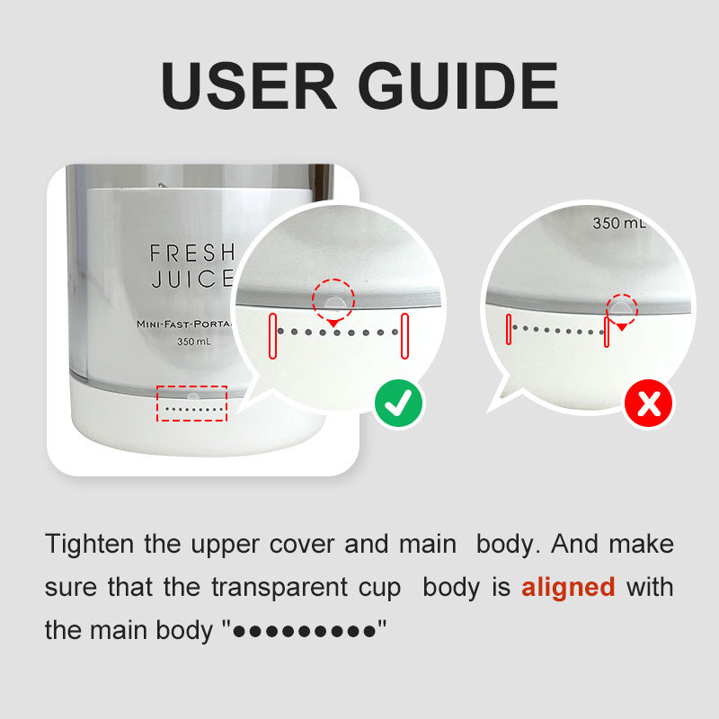 Blender Portabil Electric Wireless Mini - Storcător Fructe 350ml