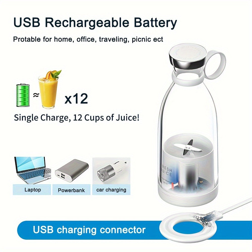 Portable Electric Wireless Mini Fruit Blender Juicer