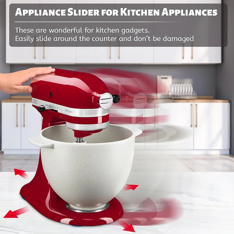 Kitchen appliance sliders